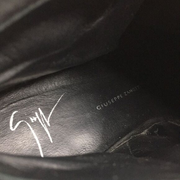 Giuseppe Zanotti Dandy 40 black suede ankle boots booties EU 40 US 10 - Picture 12 of 16